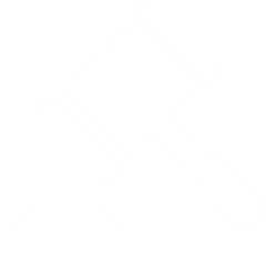 A gavel icon, typically symbolizing law, authority, or auctions.