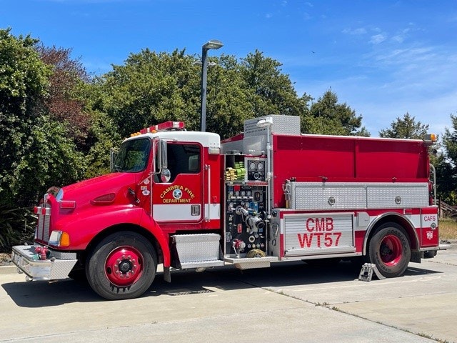 May contain: fire truck, truck, vehicle, and transportation