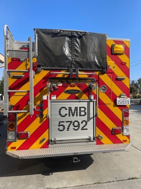 May contain: truck, vehicle, transportation, and fire truck