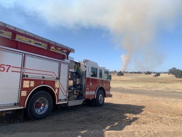 May contain: truck, vehicle, transportation, and fire truck