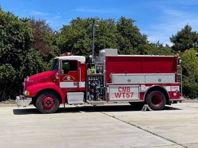 May contain: fire truck, truck, vehicle, and transportation