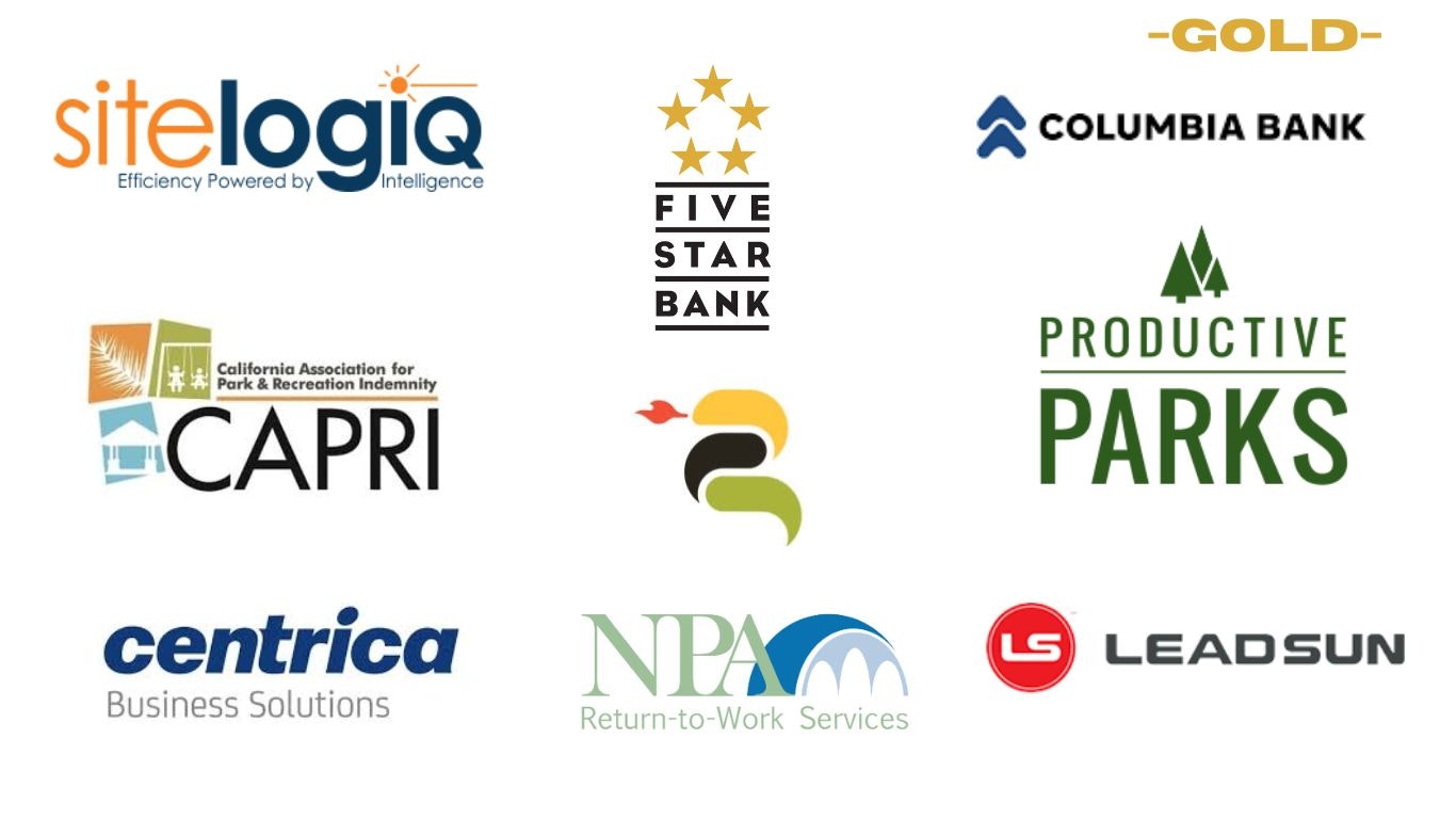 The image features logos of various companies and organizations, highlighting sponsors or partners, with "GOLD" emphasized at the top.