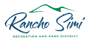 The image features the logo for Rancho Simi Recreation and Park District, showcasing a stylized design with mountains.