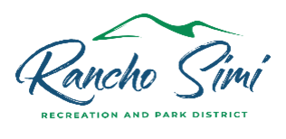 The image features the logo for Rancho Simi Recreation and Park District, showcasing a stylized design with mountains.