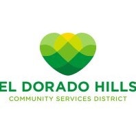 A logo with a stylized heart and text for El Dorado Hills Community Services District.