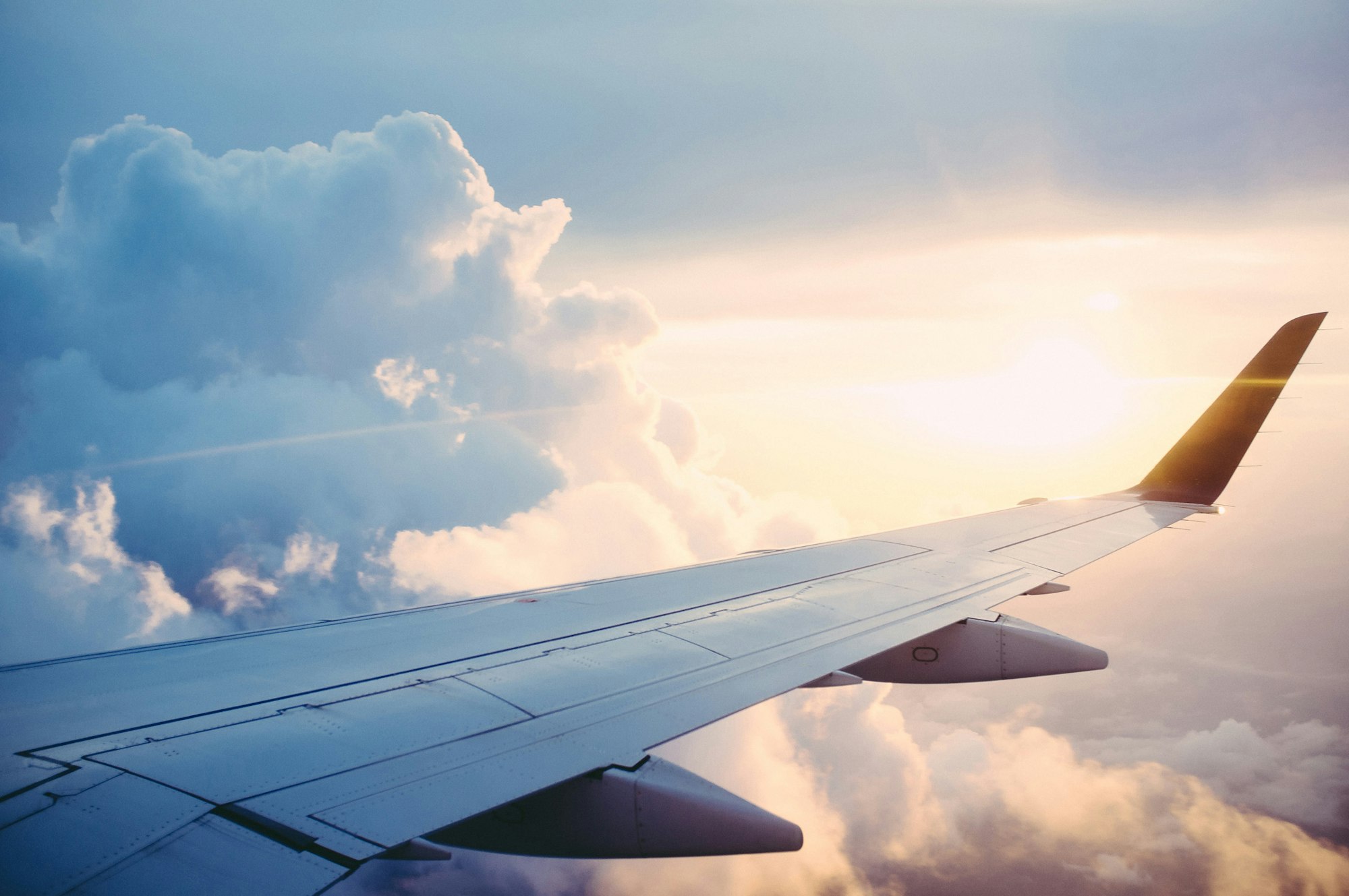 May contain: aircraft, transportation, vehicle, airplane, nature, outdoors, sky, azure sky, and flight