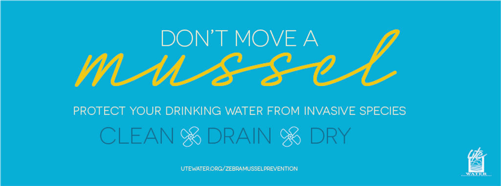Public service announcement promoting the protection of drinking water from invasive species, advocating to "Clean, Drain, & Dry."