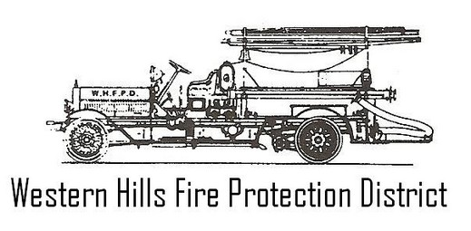 Vintage fire engine logo