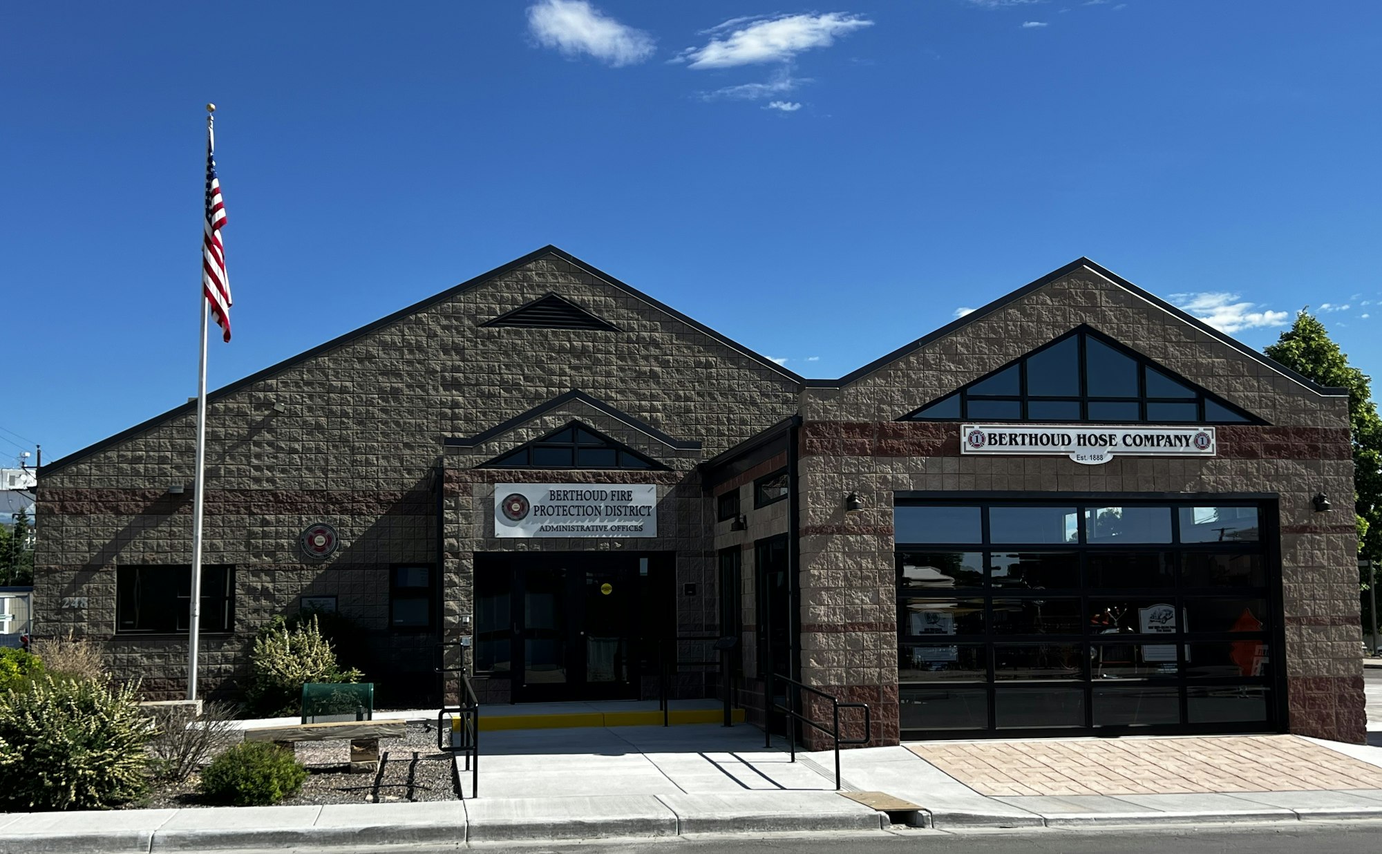Berthoud Fire Protection District Administrative Offices and the addition of the fire apparatus showroom