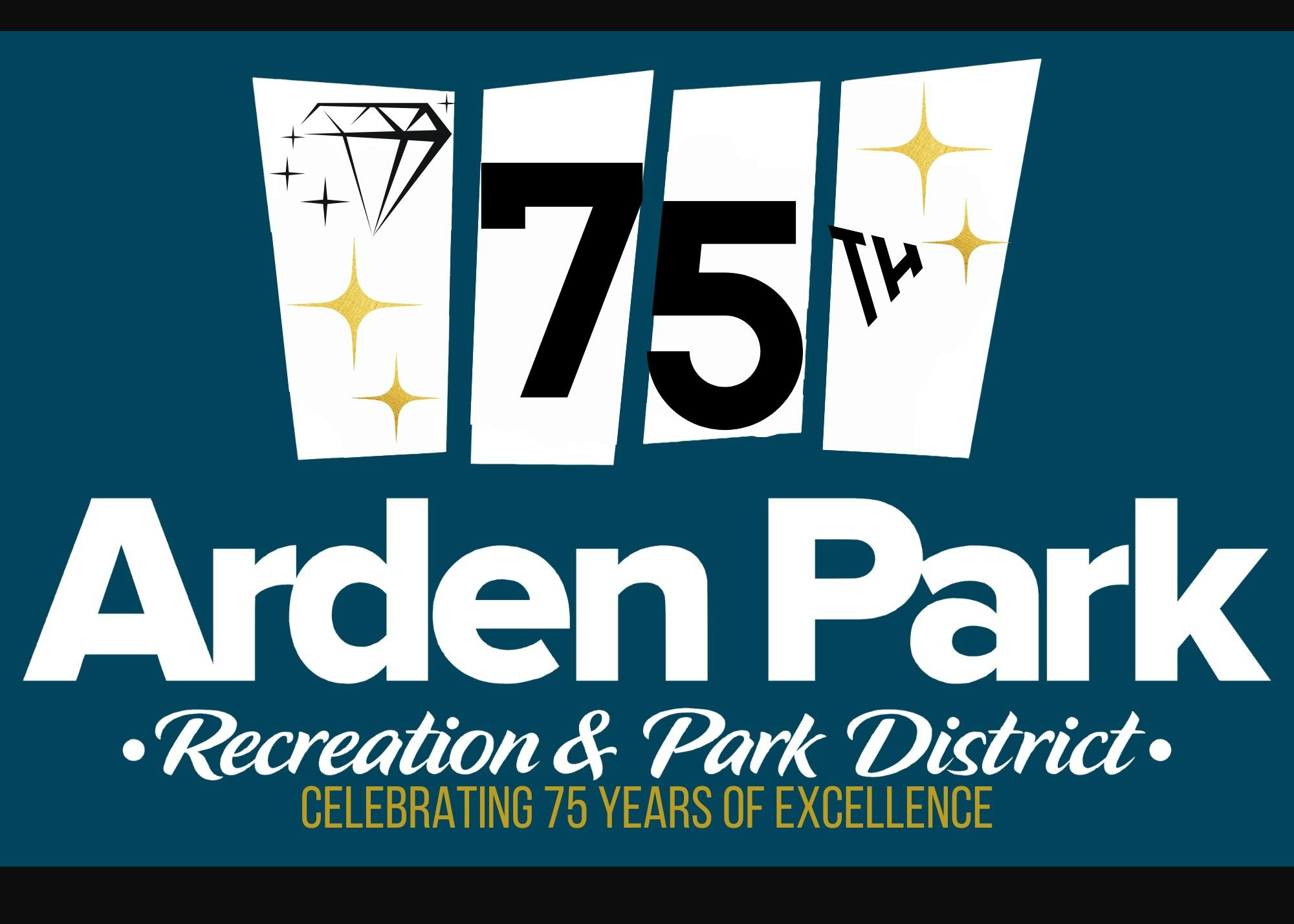 Arden Park Recreation celebrates 75 years with a diamond and stars theme.