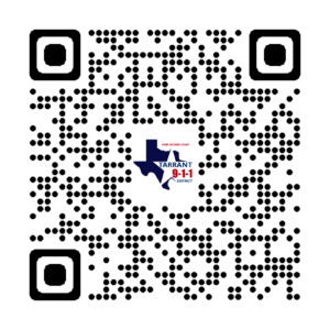 A QR code with a logo in the center.