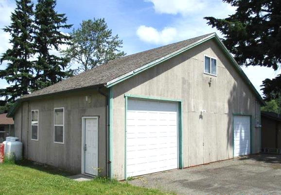 May contain: garage, indoors, plant, and tree