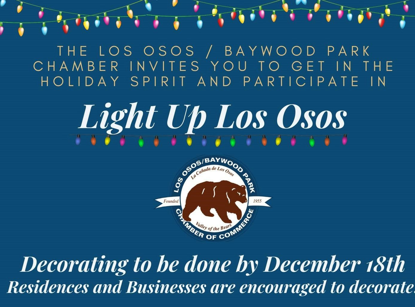Light Up Los Osos Advertisement, Logo bear