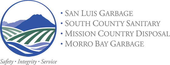 Logo Mission Country Disposal - Text: Safety, integrety, trust