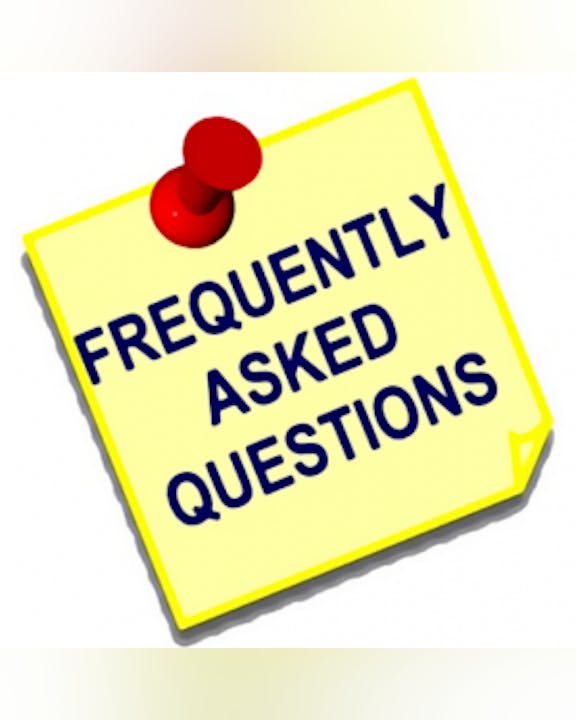 Picture of frequently asked questions page