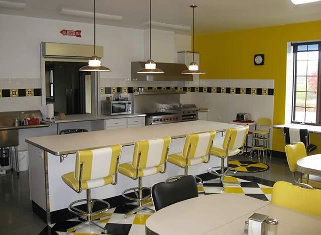 diner in fire station