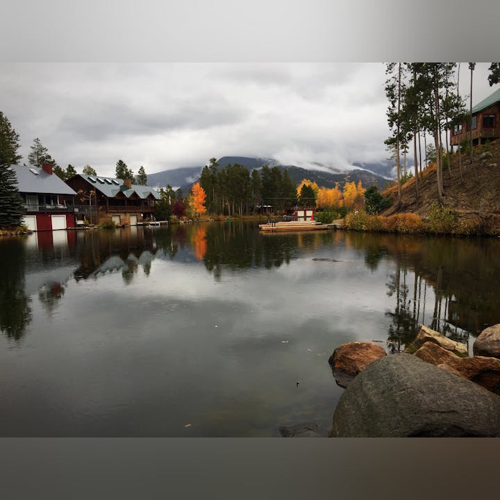 house on a lake