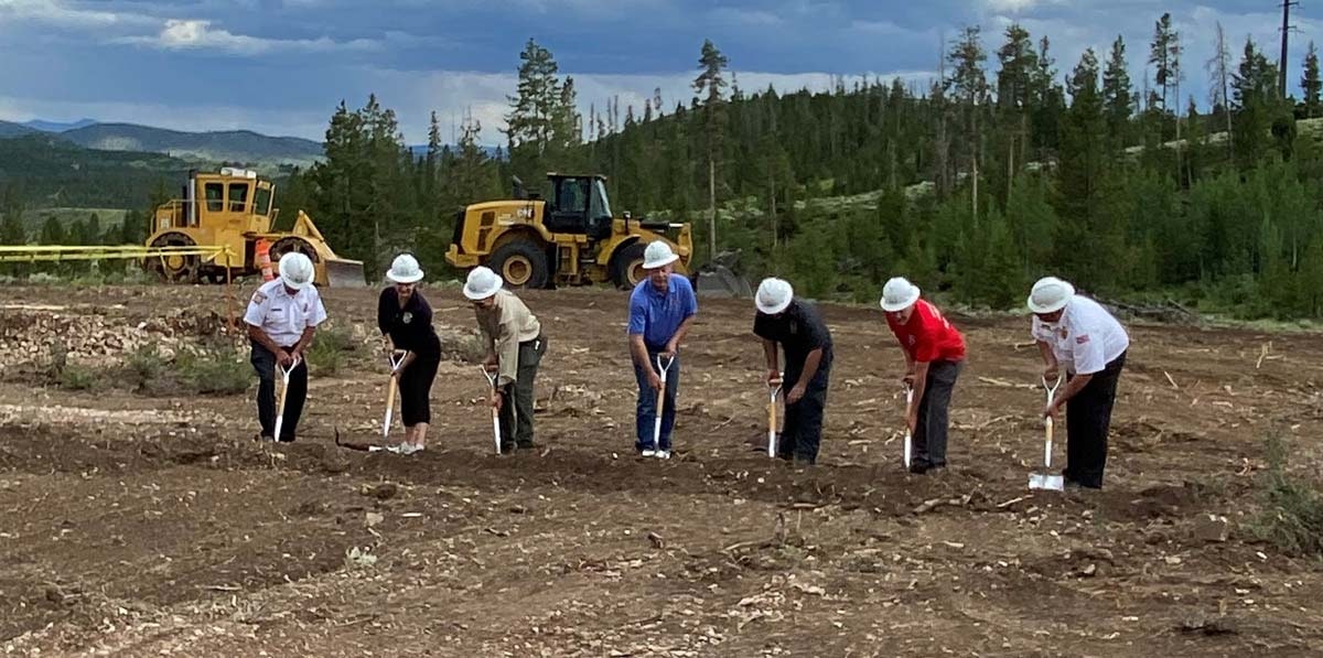 breaking ground on new fire station