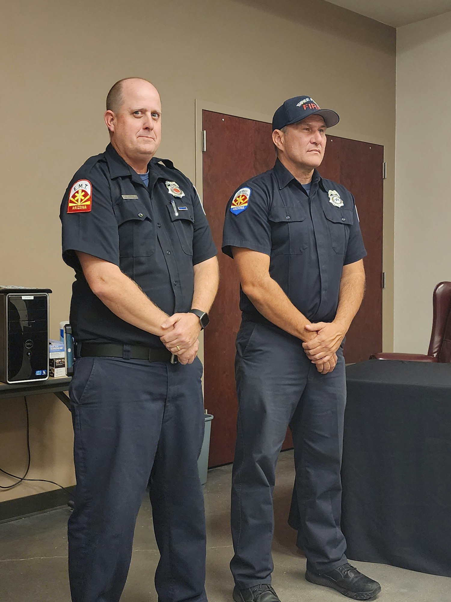 May contain: officer, person, police officer, adult, male, man, wristwatch, clothing, footwear, shoe, accessories, jewelry, and ring