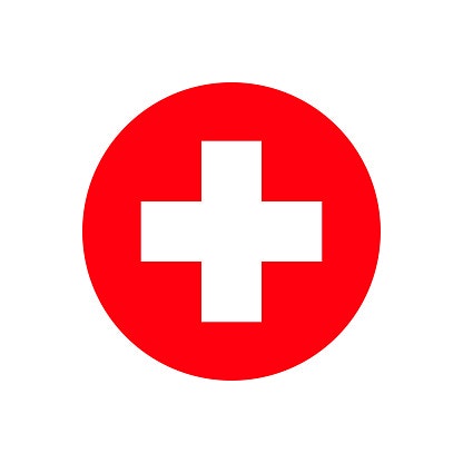 May contain: first aid, logo, red cross, and symbol