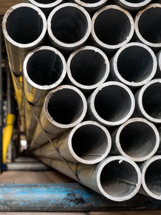 stack of pipe