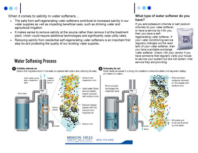 graphic showing sodium use in water softening systems