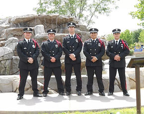 Photo of 5 members of the Honor Guard