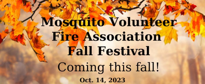 Mosquito Volunteer Fire Association Fall Festival 2023