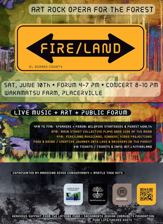 FIRE/LAND El Dorado County event flyer - June 10, 2023
