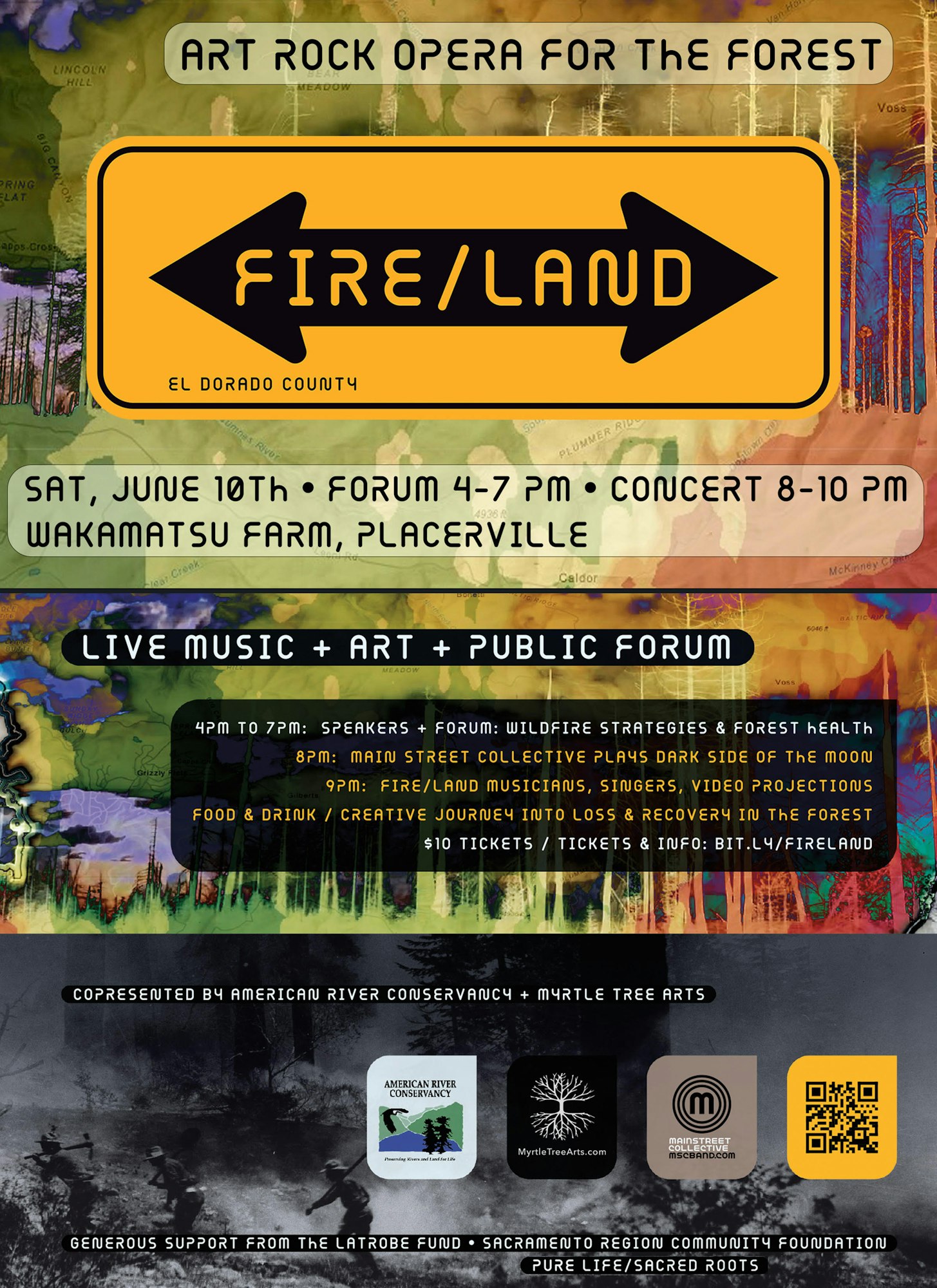 FIRE/LAND El Dorado County event flyer - June 10, 2023