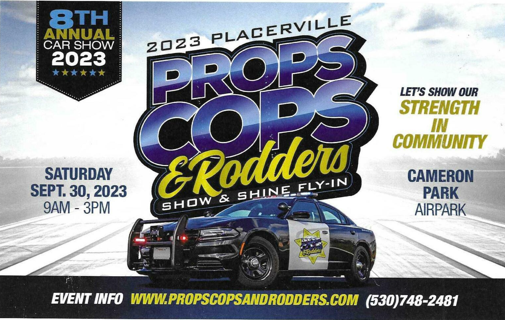 Props, Cops & Rodders Event - September 30, 2023