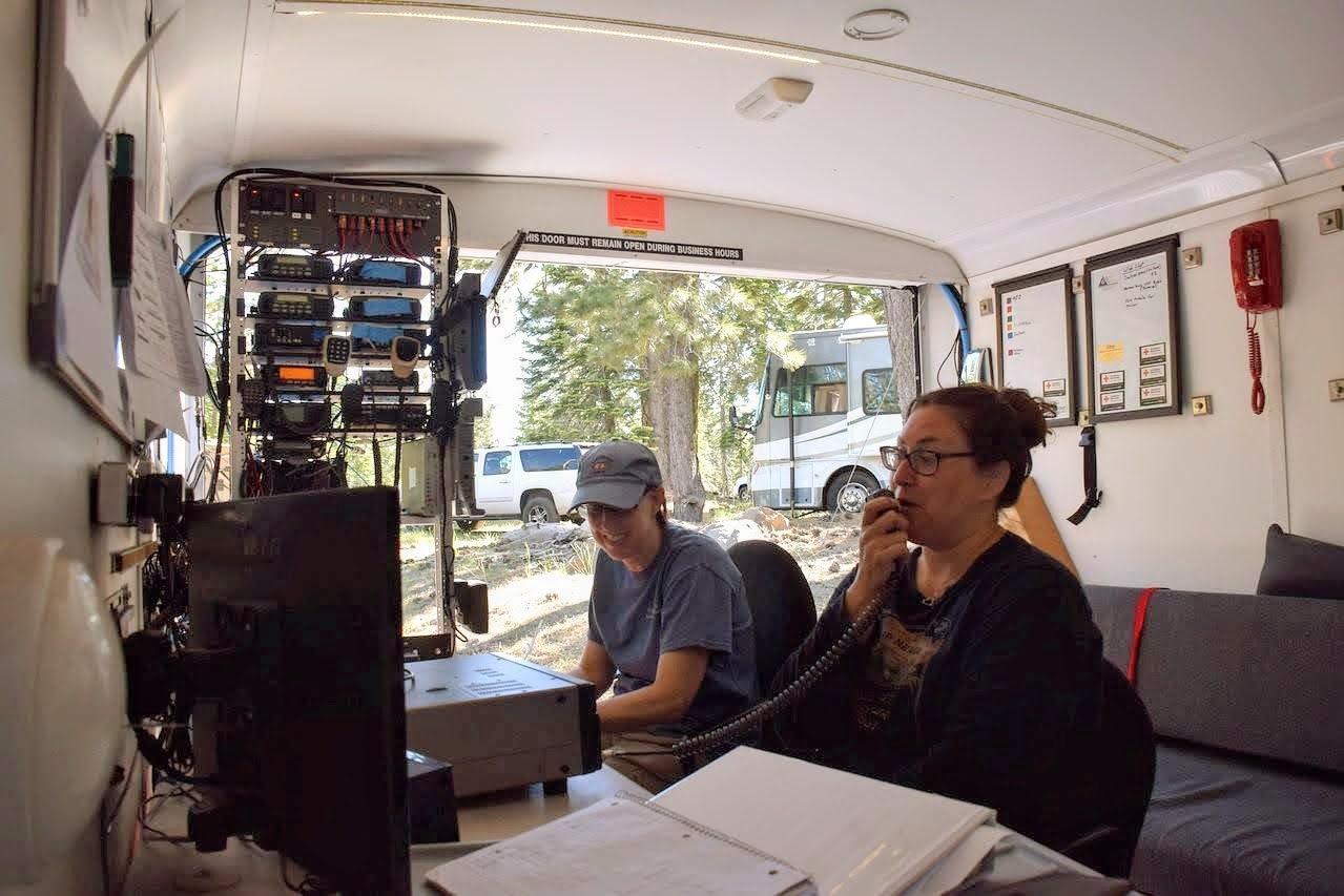 EDCARC Trailer Operators Nancy Harmor KG6PNP, Christine Jella KK6UZJ