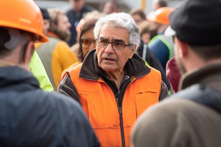 Community volunteers training for emergency situations