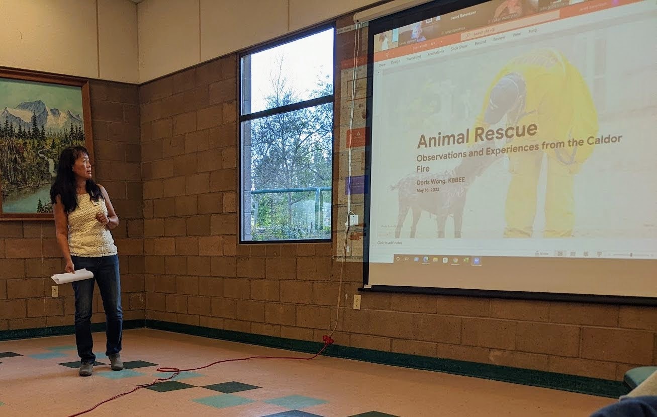 Doris Wong K0BEE presents Caldor Fire Animal Rescue lessons learned