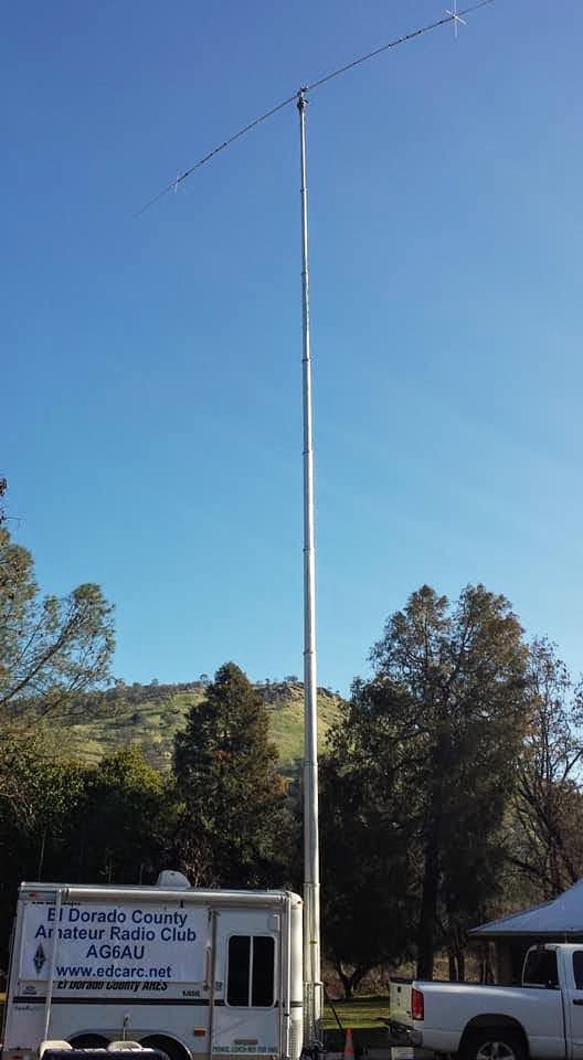 El Dorado County Amateur Radio Club Trailer and Antenna