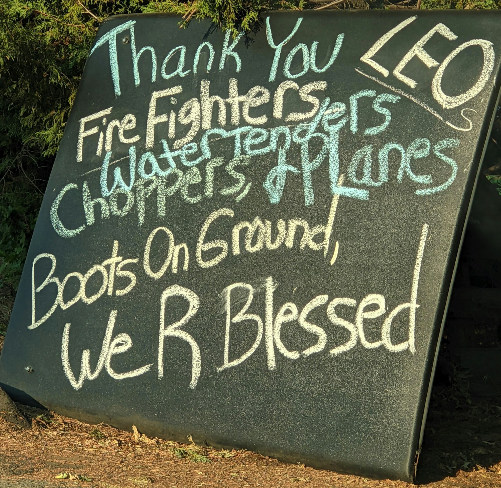 Thank You Fire Fighters and Law Enforcement Officers (Photo by Doris Wong, K0BEE)