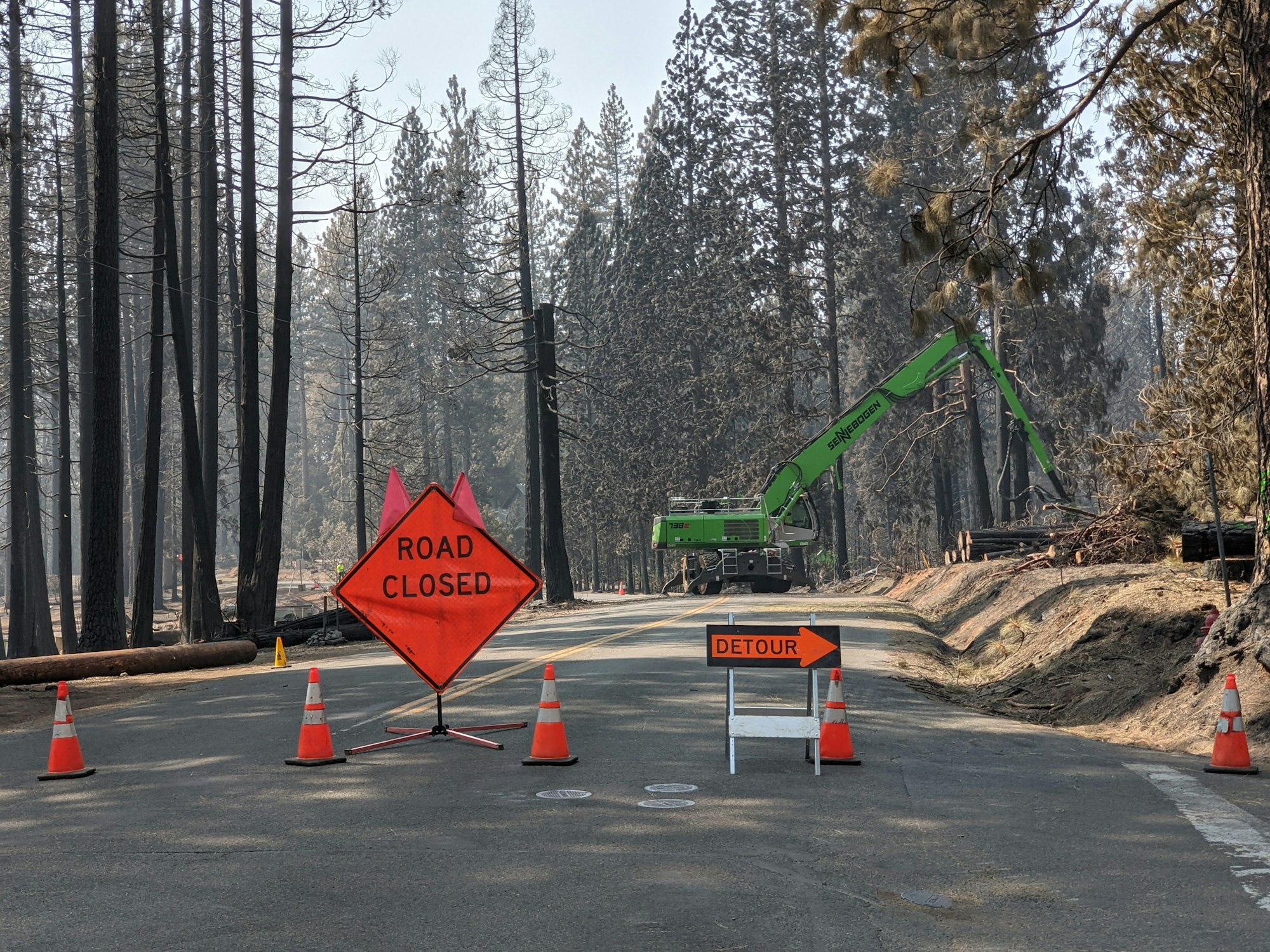 Crews clearing hazards in Caldor Fire evacuation zones