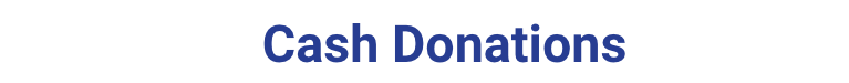 Cash Donations