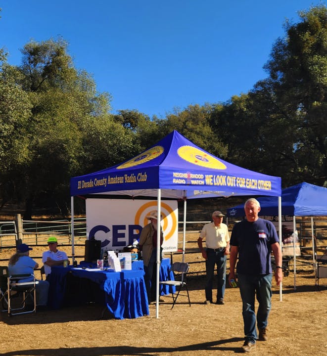 CERA/EDCARC/Neighborhood Radio Watch Booth at Sand Ridge Fire Safe Council Chili Cook-off