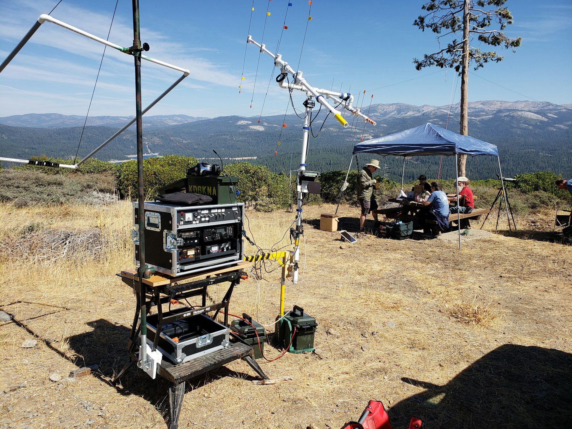 EDCARC Big Hill Lookout/Helibase summit view for Summits on the Air event