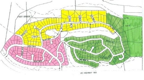 Image is a color-coded map showing different water restriction days