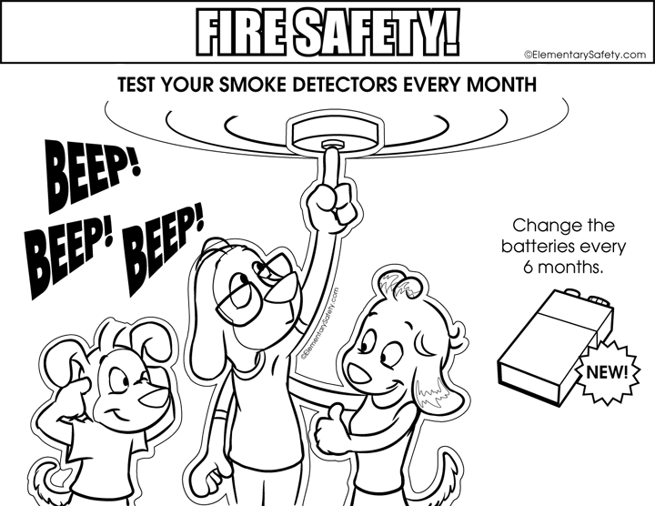 Colouring-page-09 fire safety