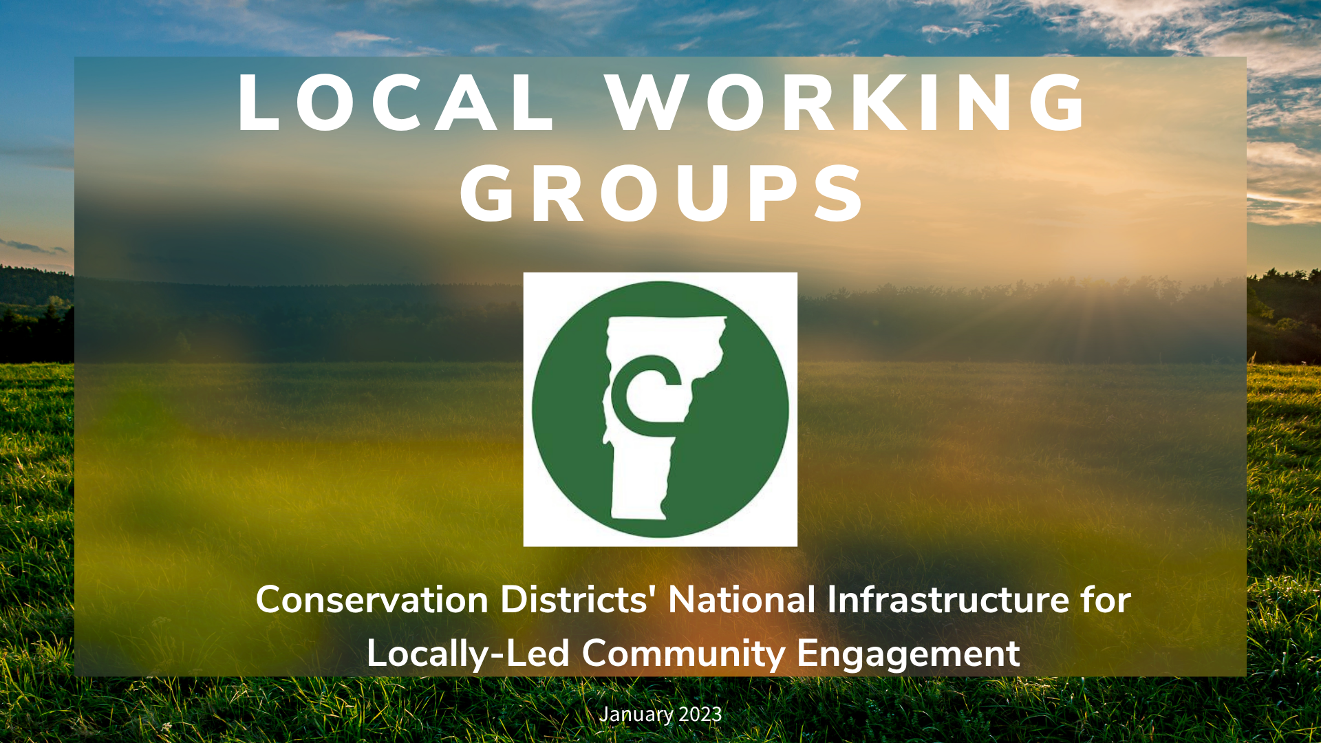 Local Working Groups for conservation, promoting community engagement in January 2023.