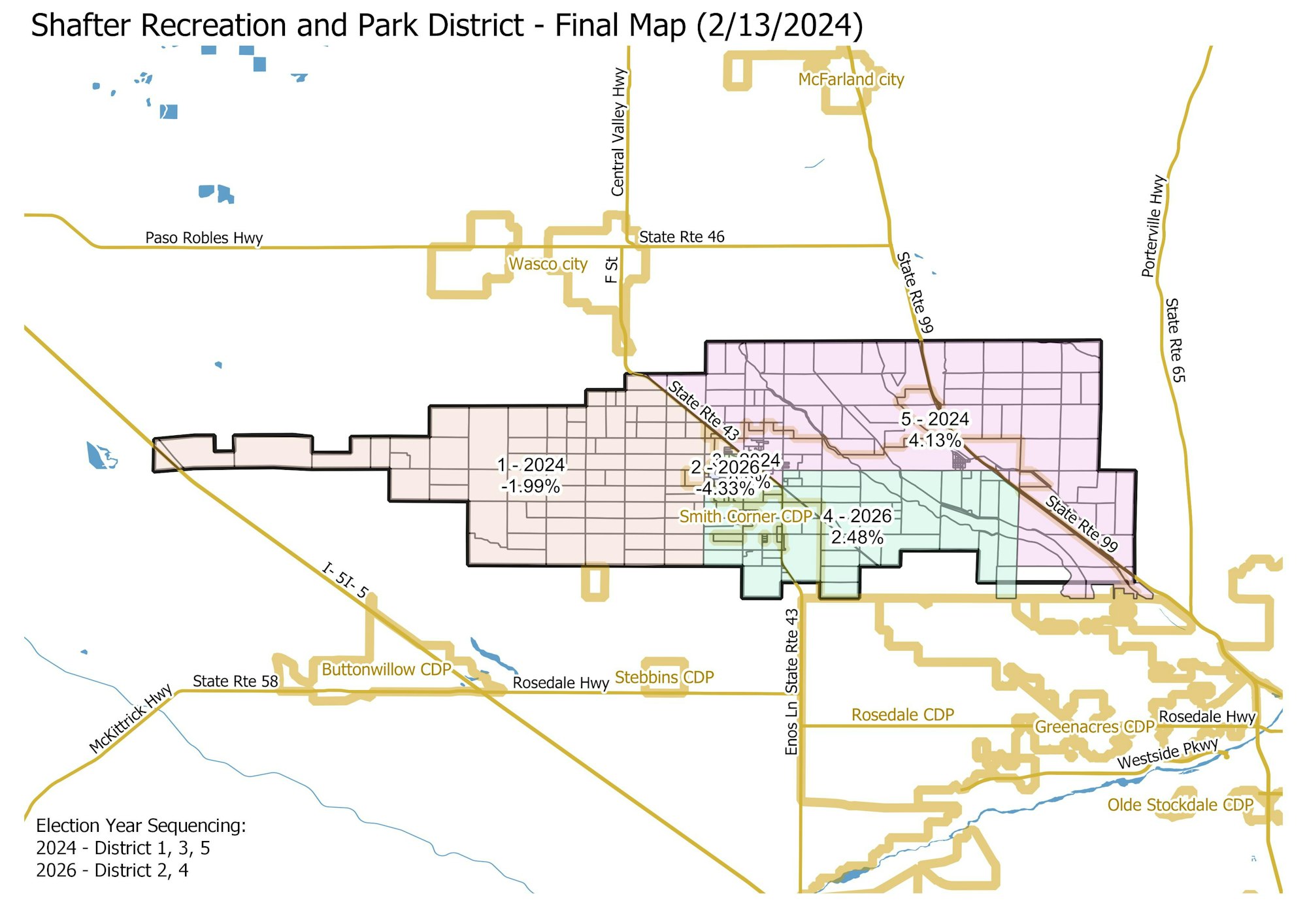 Shagger Map Districting Maps - Shafter Recreation and Park District