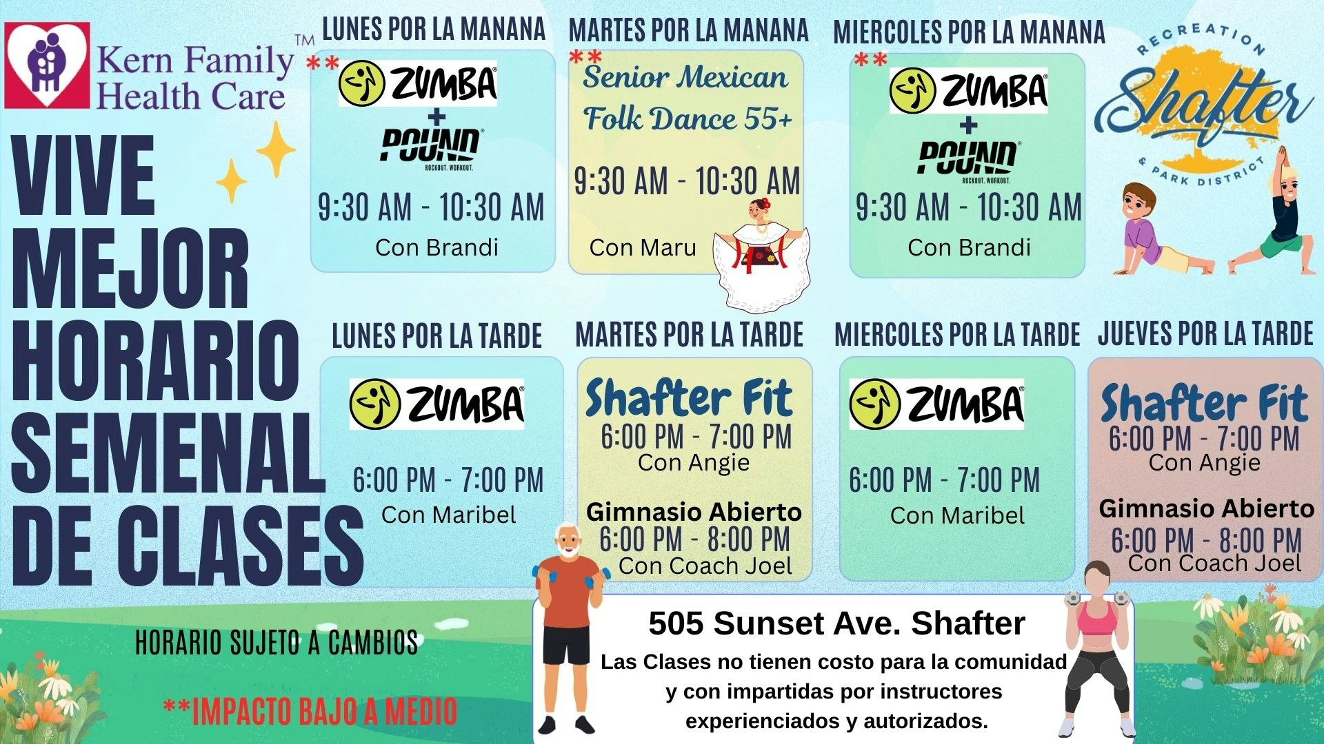 May contain: advertisement, poster, text, and person, Live Better Weekly Schedule