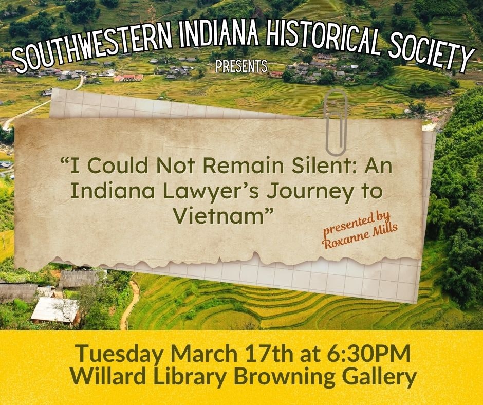 Event on March 17: "I Could Not Remain Silent," presented by Roxanne Mills at Willard Library Browning Gallery.