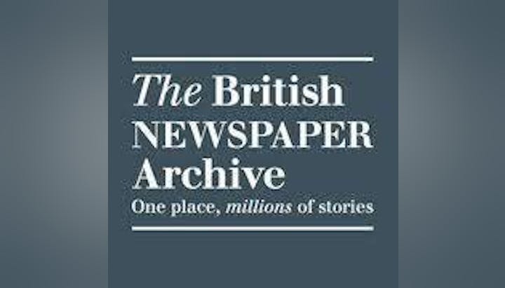 Text: "The British Newspaper Archive. One place, millions of stories."