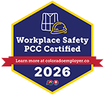 A badge indicating "Workplace Safety PCC Certified" with a year of 2026 and a link to learn more.