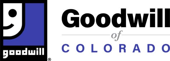 The image features the logos of Goodwill and Goodwill of Colorado.