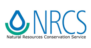 The image shows the logo of the Natural Resources Conservation Service (NRCS), emphasizing water conservation.